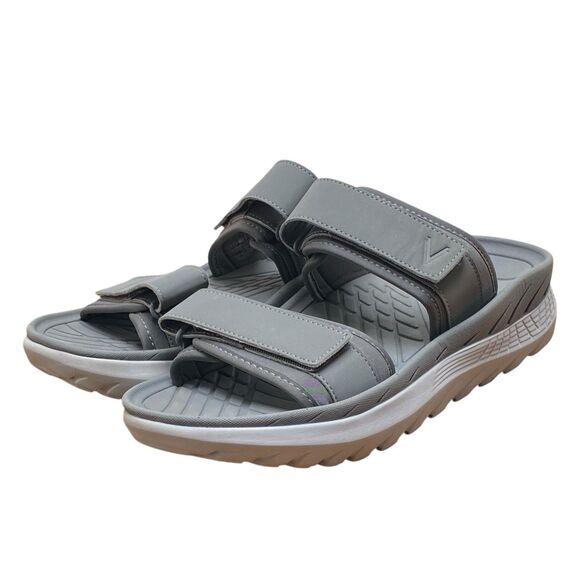Vionic Renewal Women Sz 9 Grey  Adjustable Recovery Flip Flop Sandals (HF29) - Picture 3 of 7